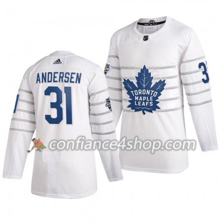 Adidas Maillot de Hockey Toronto Maple Leafs Frederik Andersen 31 Blanc 2020 NHL All-Star Authentic - Homme